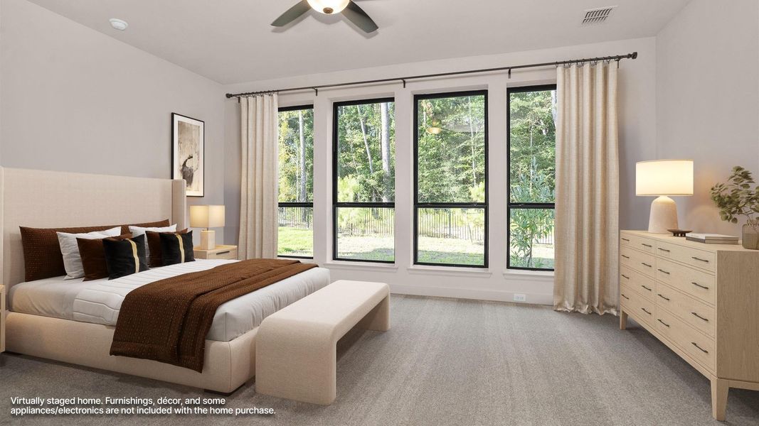 Furnished interior view inside a new home in The Woodlands Hills, Willis (Image 6). Furnished interior view inside a new home in The Woodlands Hills, Willis (Image 6).