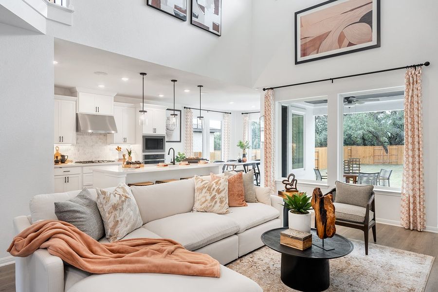 Furnished interior view inside a new home in Parkside on the River, Georgetown (Image 6).