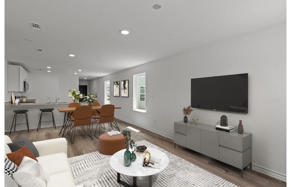 Representative furnished interior of a home built from the Findley by Centex in Vista Real, Converse (Image 4).