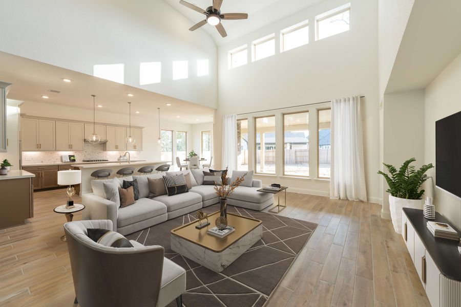 Representative furnished interior of a home built from the Northcliffe by Beazer Homes in Amira: Hilltop Collection, Tomball (Image 11). Representative furnished interior of a home built from the Northcliffe by Beazer Homes in Amira: Hilltop Collection, Tomball (Image 11).