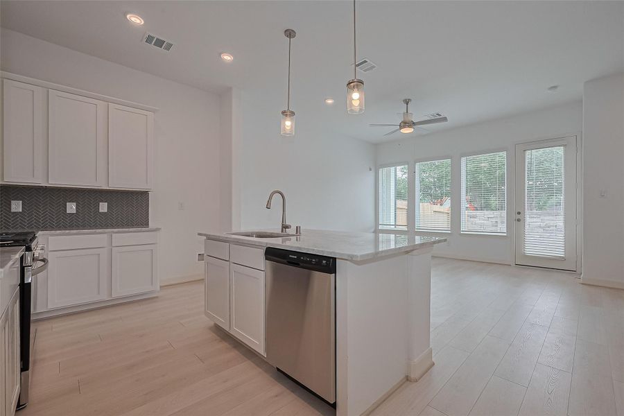 Furnished interior view inside a new home in Regents Court, Houston (Image 12).