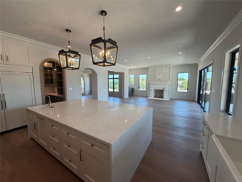 Furnished interior view inside a new home in The Overlook at Westlake, Austin (Image 7).
