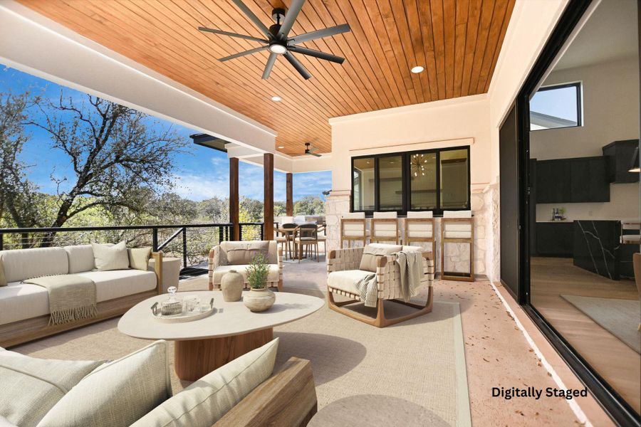 Exterior details and patio area of a home in , Horseshoe Bay (Image 3).