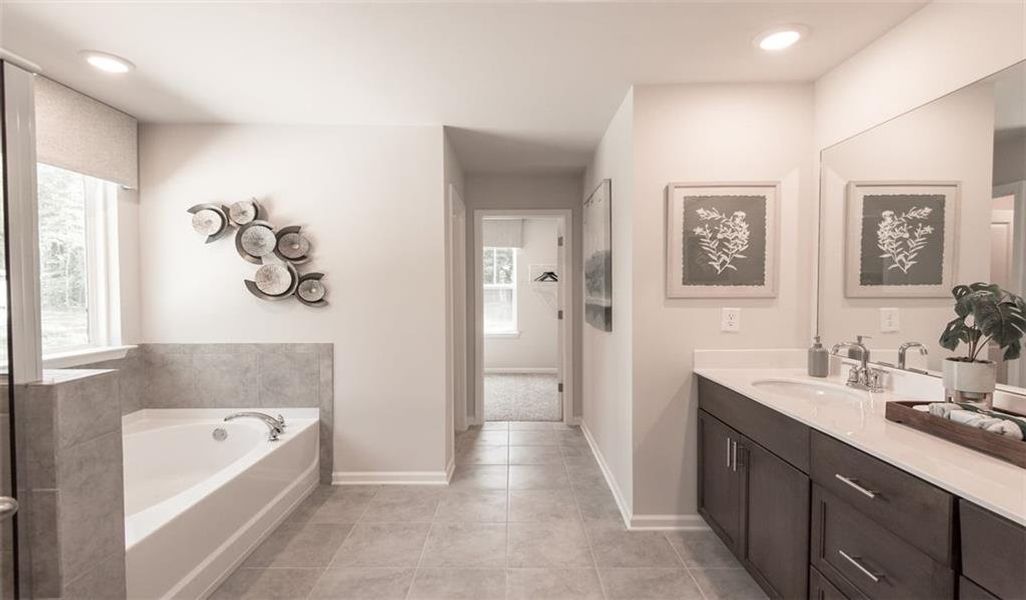 Furnished interior view inside a new home in Preserve at Mountain Creek, Pendergrass (Image 15). Furnished interior view inside a new home in Preserve at Mountain Creek, Pendergrass (Image 15).