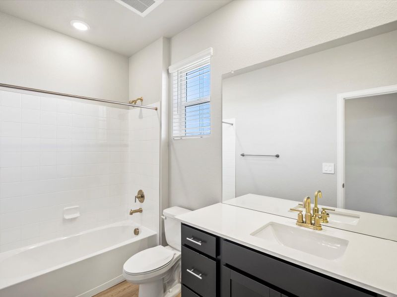 Furnished interior view inside a new home in Poudre Heights: The Alpine Collection, Windsor (Image 7).