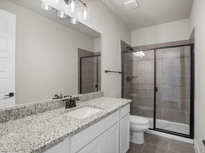 Furnished interior view inside a new home in Ladera, San Antonio (Image 17).