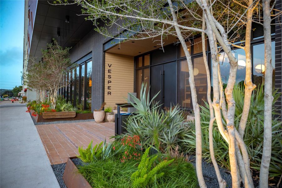 Vesper's grand entrance welcomes you home.