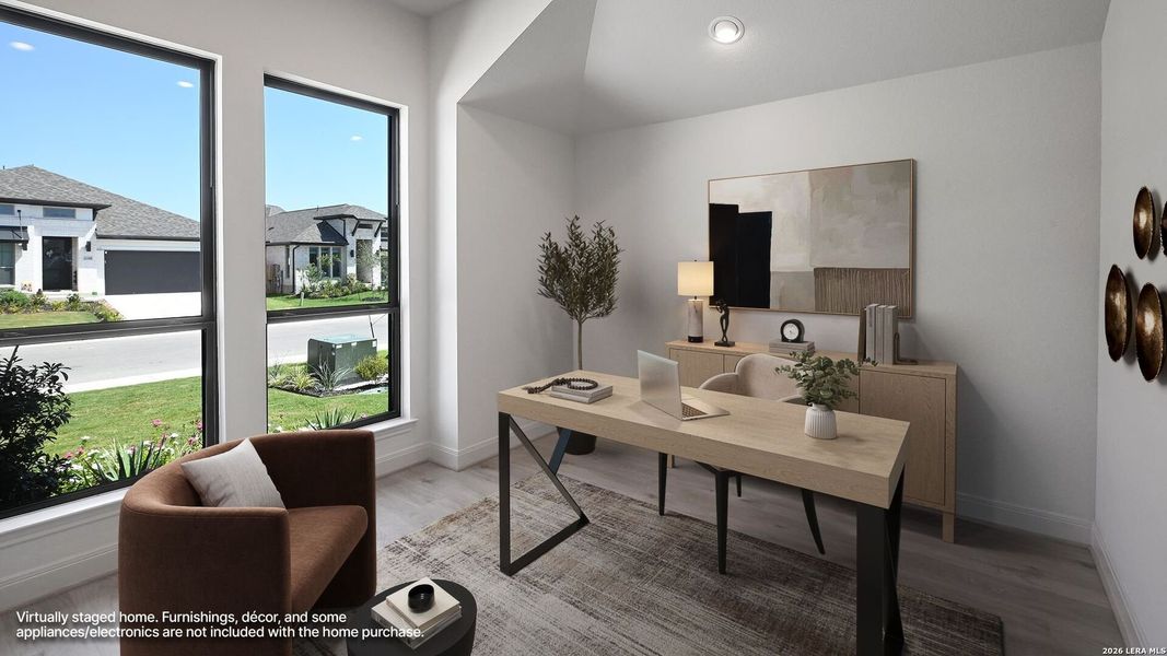 Furnished interior view inside a new home in Meadows of Mill Creek, Seguin (Image 14).
