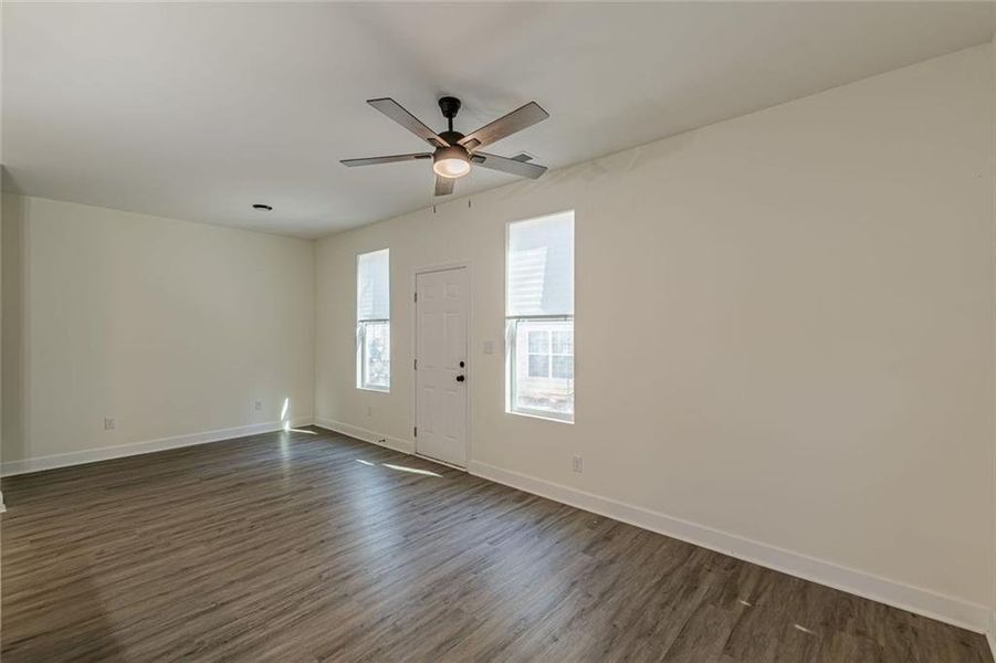Spacious, unfurnished interior of a new home in , Stone Mountain (Image 23). Spacious, unfurnished interior of a new home in , Stone Mountain (Image 23).