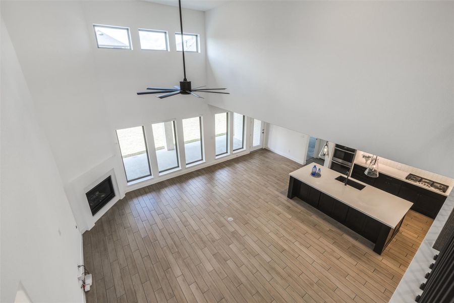 View of Living Room from Upstairs