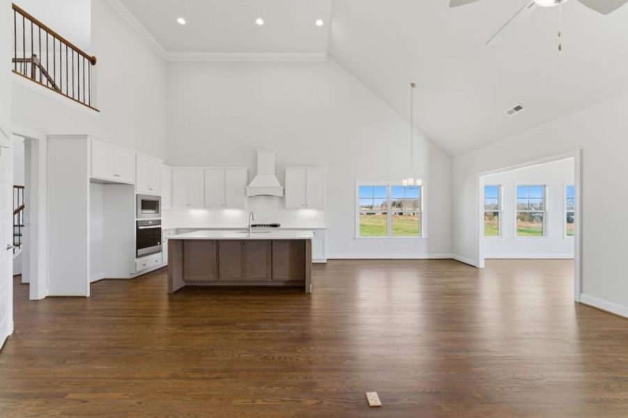 Representative unfurnished interior of a home built from the Hampton by Keystone Homes NC in Preserve at Carriage Cove, Oak Ridge (Image 73).