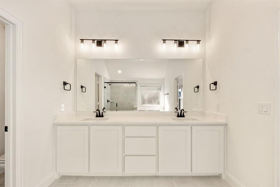 Furnished interior view inside a new home in Meadow Vista 60-65, Anna (Image 12). Furnished interior view inside a new home in Meadow Vista 60-65, Anna (Image 12).