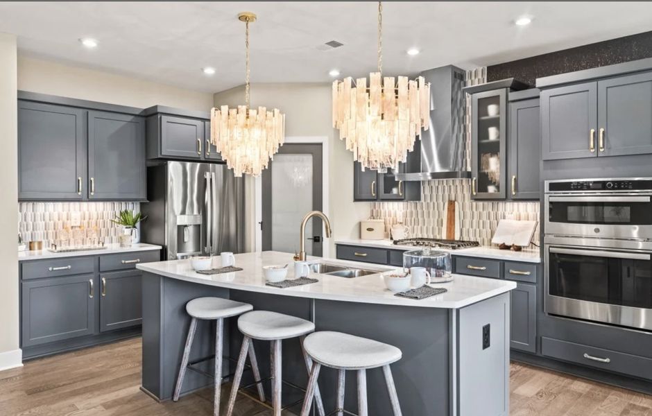 Representative furnished interior of a home built from the Amelia by Fischer Homes in Savannah Lakes, Hiram (Image 13).