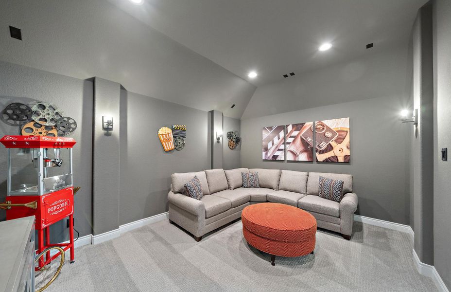 Furnished interior view inside a new home in Bridgeland 60′, Cypress (Image 40).