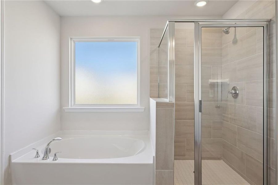 Furnished interior view inside a new home in Parkside at Grayson, Grayson (Image 15).