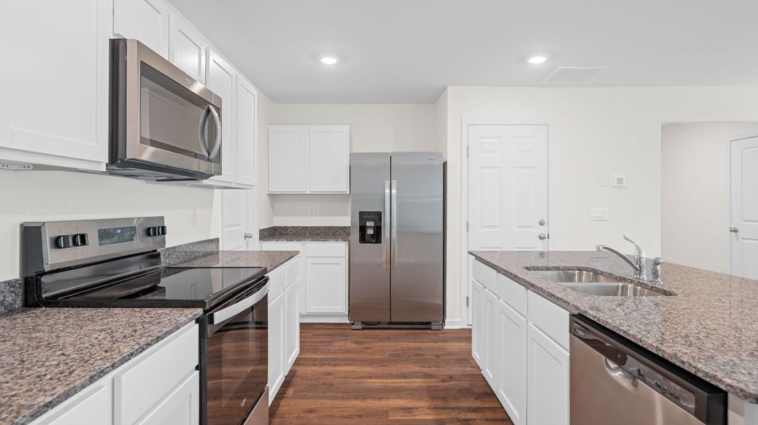 Furnished interior view inside a new home in Evergreen Landing, Rossville (Image 6). Furnished interior view inside a new home in Evergreen Landing, Rossville (Image 6).