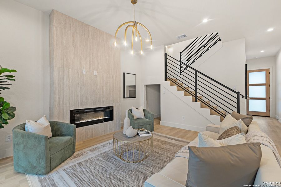 Furnished interior view inside a new home in , San Antonio (Image 10).