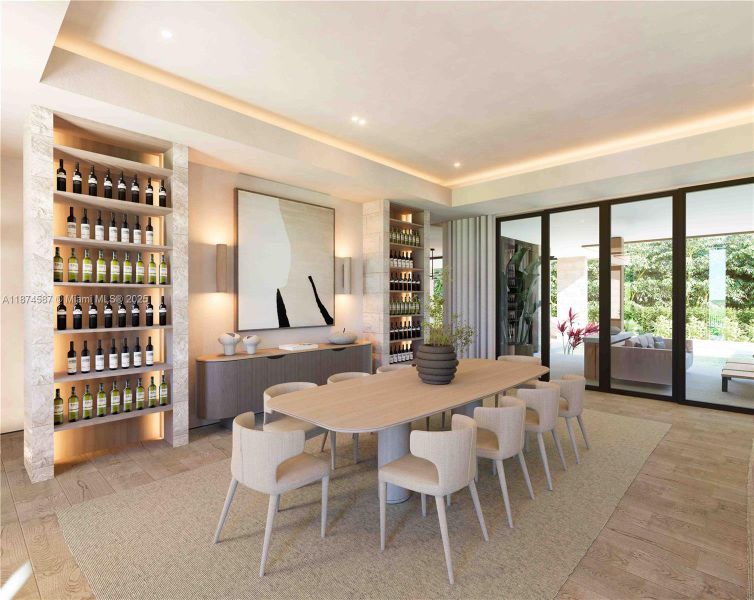 Furnished interior view inside a new home in , Miami (Image 10).