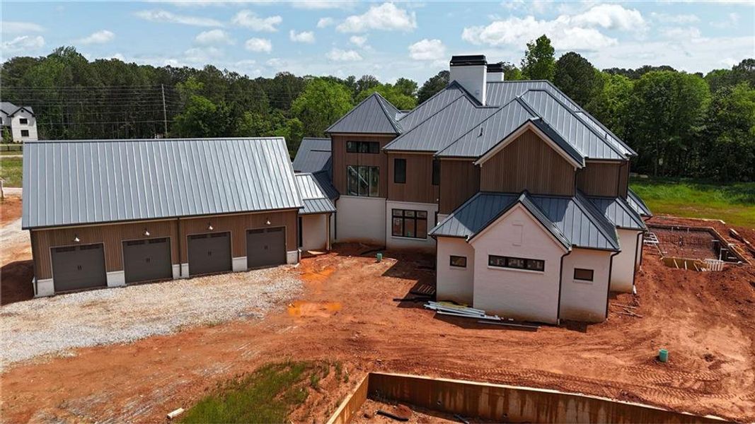 In-progress construction of a new home in , Milton, GA (Image 24).