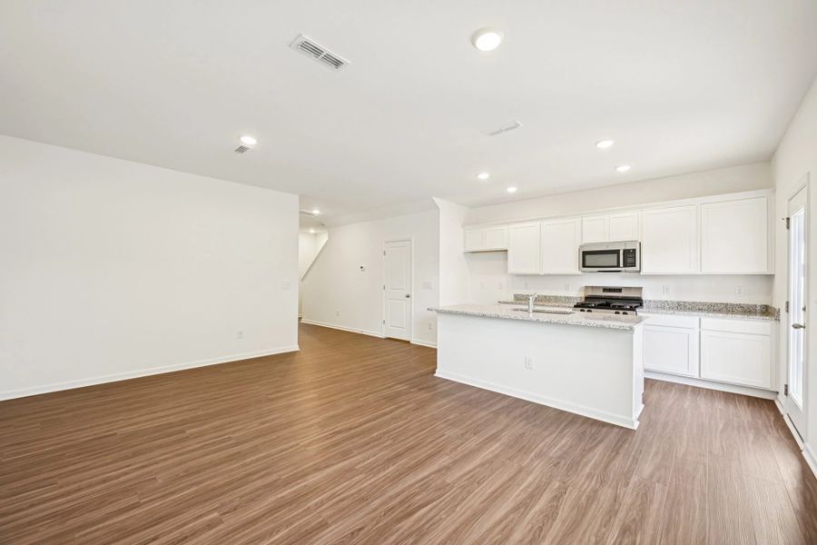 Spacious, unfurnished interior of a new home in Towns at Crescent Mills, Wilson's Mills (Image 15). Spacious, unfurnished interior of a new home in Towns at Crescent Mills, Wilson's Mills (Image 15).