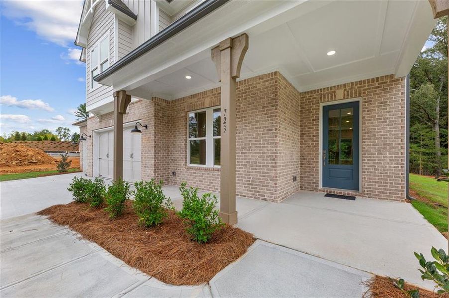 Exterior details and patio area of a home in Ashbury Commons, Powder Springs (Image 29). Exterior details and patio area of a home in Ashbury Commons, Powder Springs (Image 29).