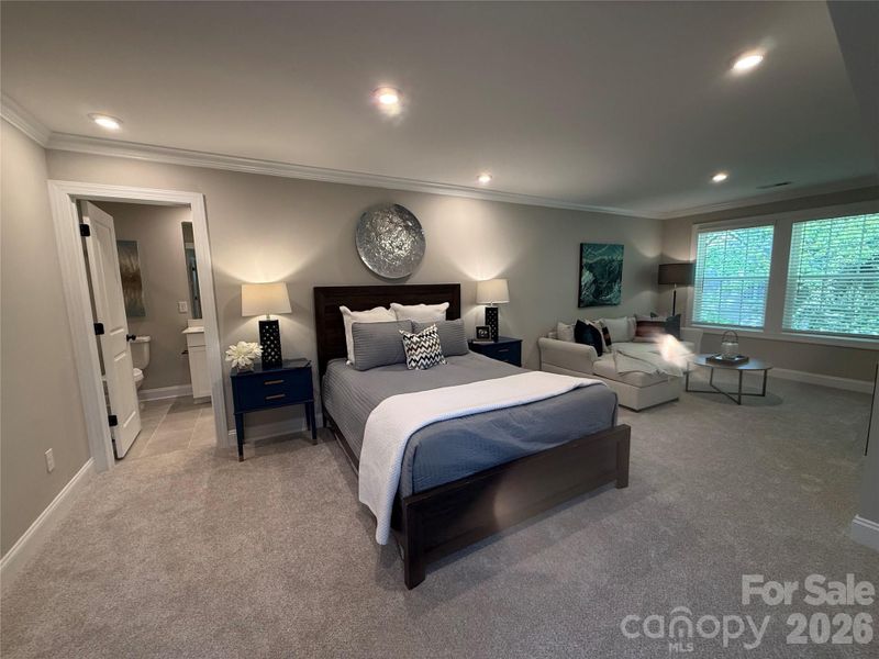 Furnished interior view inside a new home in The Townes at Wade Ardrey, Charlotte (Image 5).