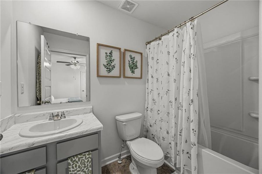 Furnished interior view inside a new home in The Enclave at Flat Rock Hills, Stonecrest (Image 16).