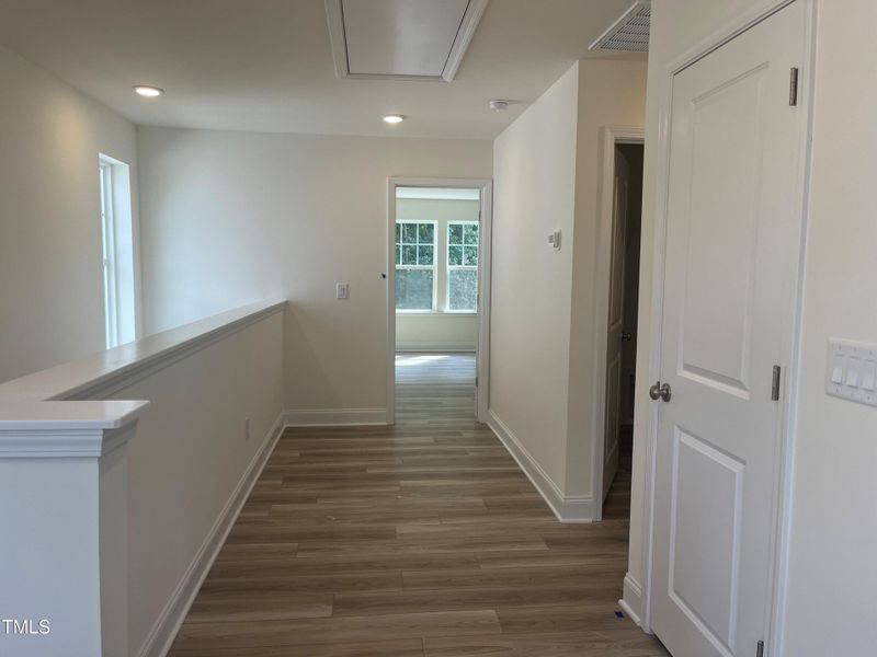 Open second floor hallway