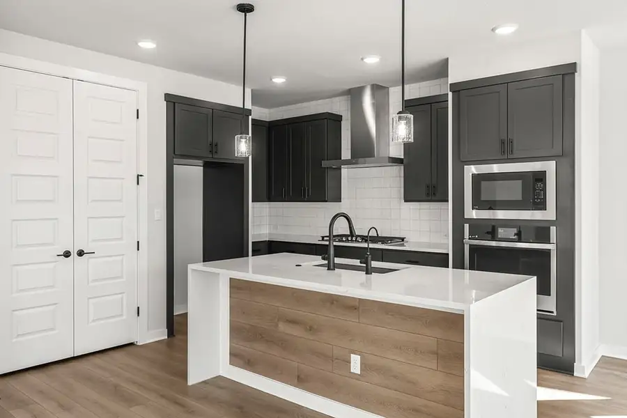 Furnished interior view inside a new home in Terrace Collection at Lariat, Liberty Hill (Image 8). Furnished interior view inside a new home in Terrace Collection at Lariat, Liberty Hill (Image 8).