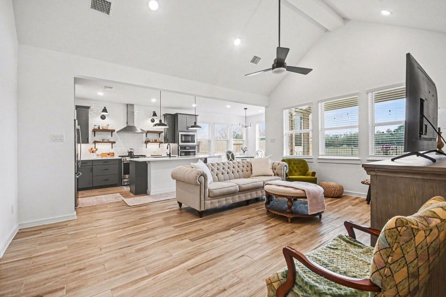 Furnished interior view inside a new home in Centennial Oaks, Santa Fe (Image 7).