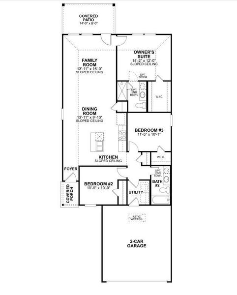 2D floor plan layout of this home in Indian Springs, Crosby, TX (Image 5).
