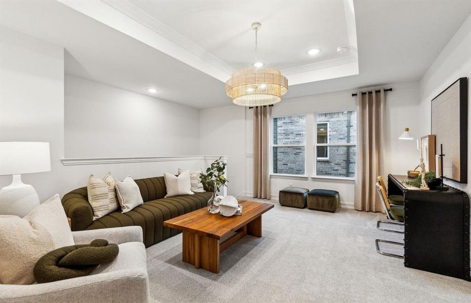 *Model Representation - Spacious game room on second level