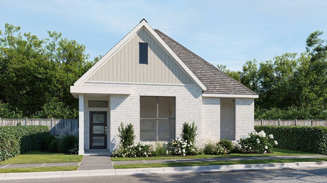 Representative exterior photo of a completed home built from the 1745W by Perry Homes in Avondale 40', Fate, TX (Image 5). Representative exterior photo of a completed home built from the 1745W by Perry Homes in Avondale 40', Fate, TX (Image 5).