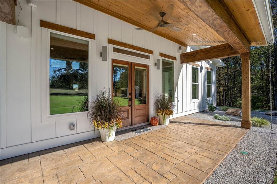 Exterior details and patio area of a home in , Maysville (Image 3). Exterior details and patio area of a home in , Maysville (Image 3).