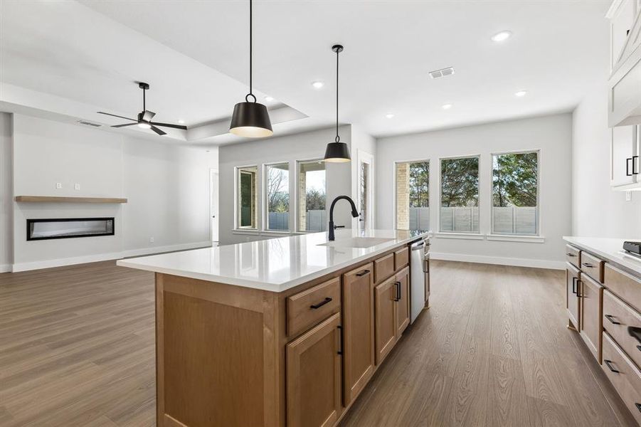 Furnished interior view inside a new home in Painted Tree Lakeside, McKinney (Image 12).