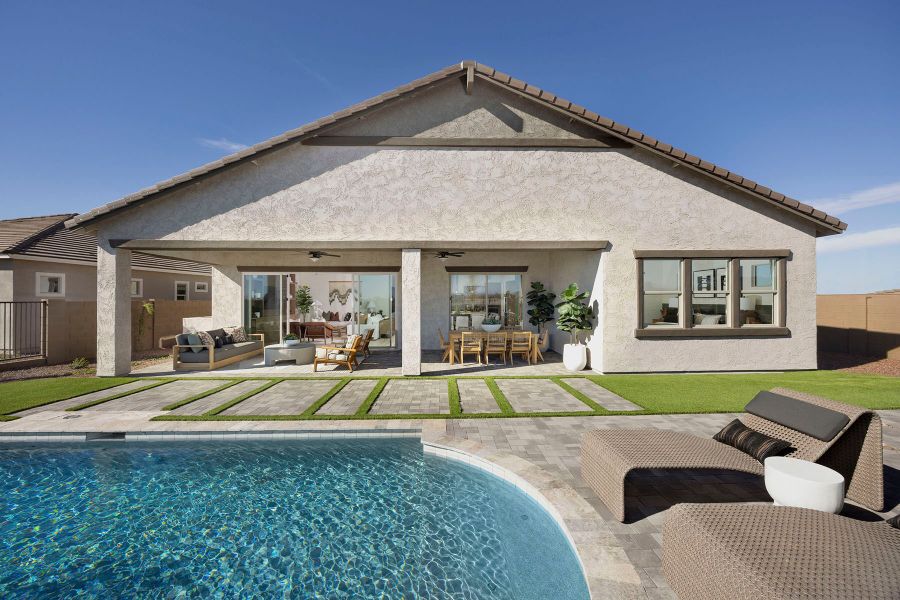 Representative exterior details of a home built from the Garnet by Mattamy Homes in Tierra Vistoso, Surprise (Image 3).