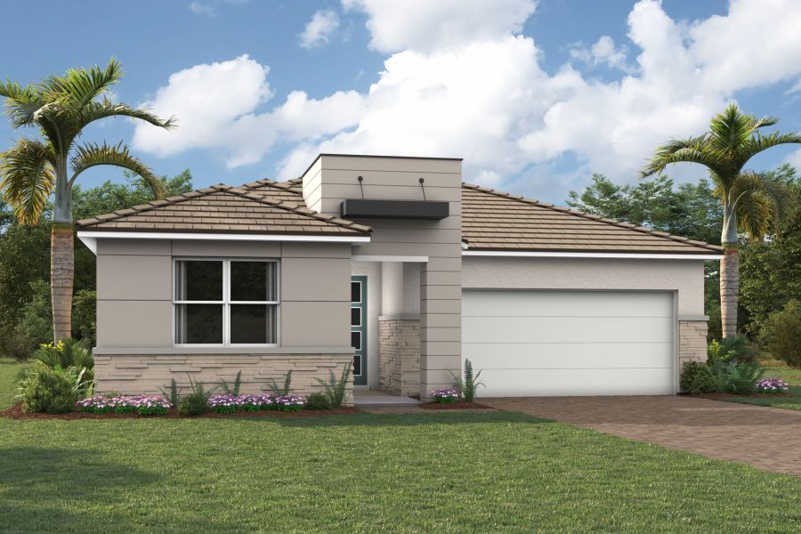 Representative exterior photo of a completed home built from the Sage by Mattamy Homes in Summerlit, Naples, FL (Image 4).