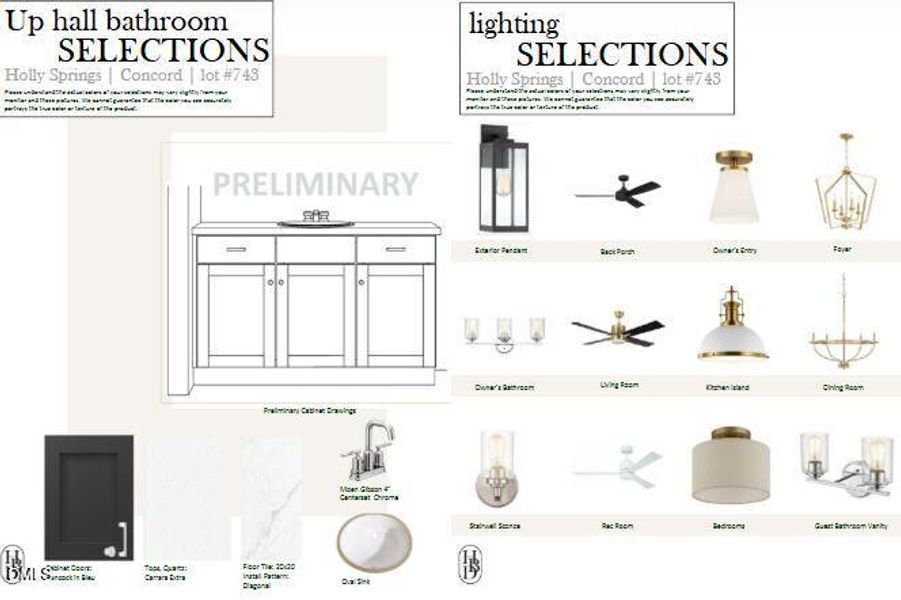 Up Hall Lighting Selections