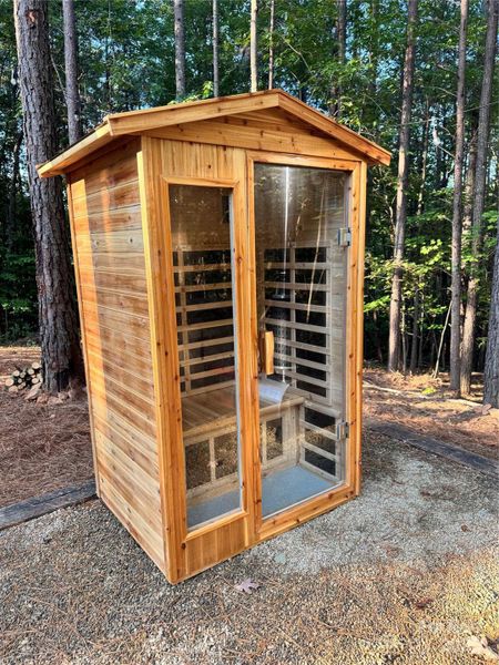Exterior details and patio area of a home in , Union Mills (Image 25).