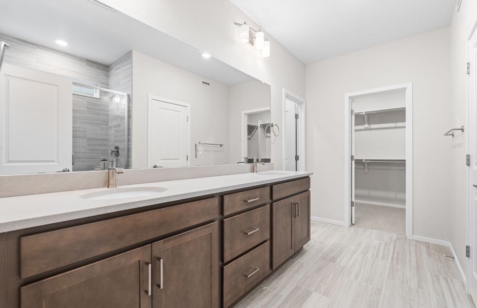 Furnished interior view inside a new home in Harvest Crossing, Aurora (Image 5).