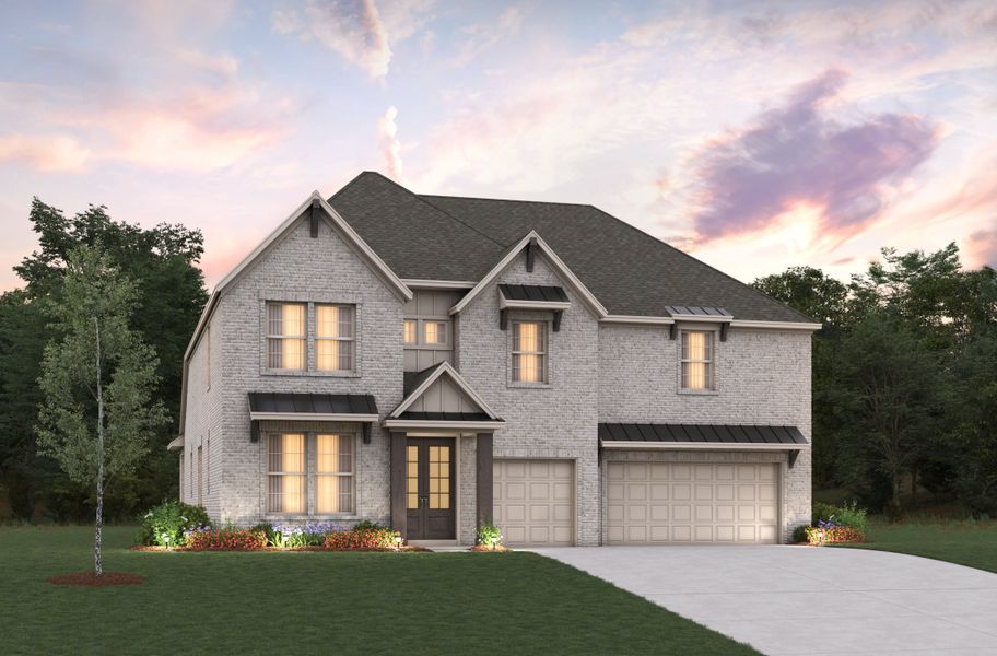 Representative exterior photo of a completed home built from the Northcliffe by Beazer Homes in Heath Golf and Yacht Club, Heath, TX (Image 1). Representative exterior photo of a completed home built from the Northcliffe by Beazer Homes in Heath Golf and Yacht Club, Heath, TX (Image 1).