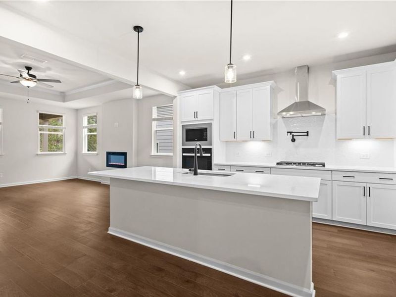 Furnished interior view inside a new home in Kelly Preserve, Loganville (Image 4).