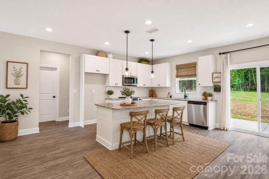 Furnished interior view inside a new home in , Kings Mountain (Image 15).