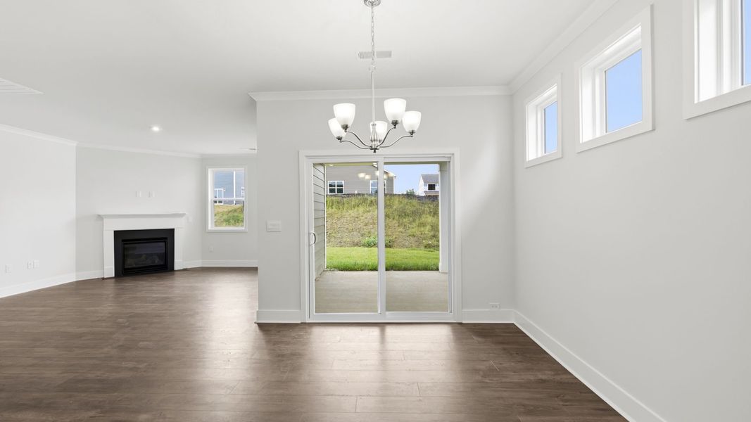 Spacious, unfurnished interior of a new home in Reserve at Tap Root Farms, Fletcher (Image 13). Spacious, unfurnished interior of a new home in Reserve at Tap Root Farms, Fletcher (Image 13).