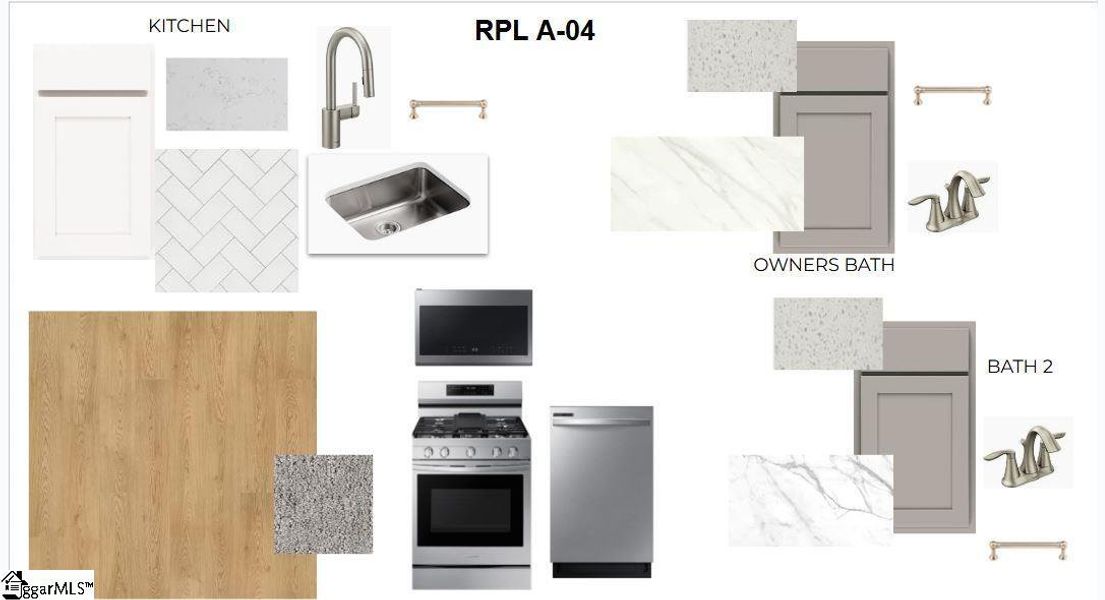 Sample of building materials used in homes in Renaissance Place, Greenville (Image 2).