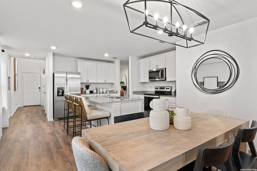 Furnished interior view inside a new home in Meadows at Clear Springs, New Braunfels (Image 26).