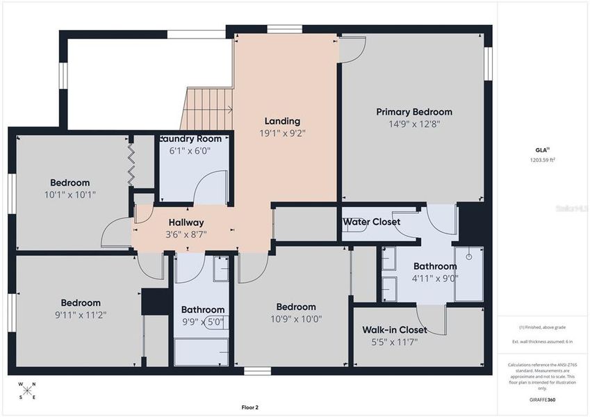 2D floor plan layout of this home in Two Rivers, Zephyrhills, FL (Image 6).