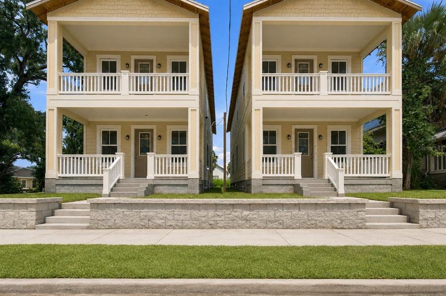 Front exterior of a new home in , Tampa, FL, highlighting curb appeal (Image 1). Front exterior of a new home in , Tampa, FL, highlighting curb appeal (Image 1).