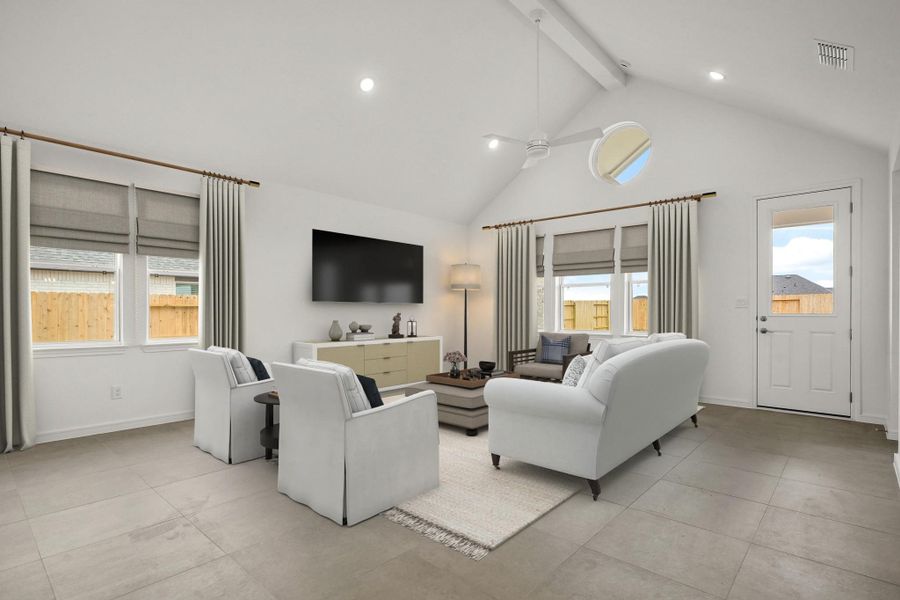 Sun-lit great room (*Photo not of actual home and used for illustration purposes only.) Sun-lit great room (*Photo not of actual home and used for illustration purposes only.)