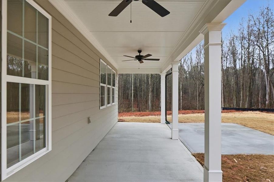 Exterior details and patio area of a home in , Monroe (Image 2). Exterior details and patio area of a home in , Monroe (Image 2).